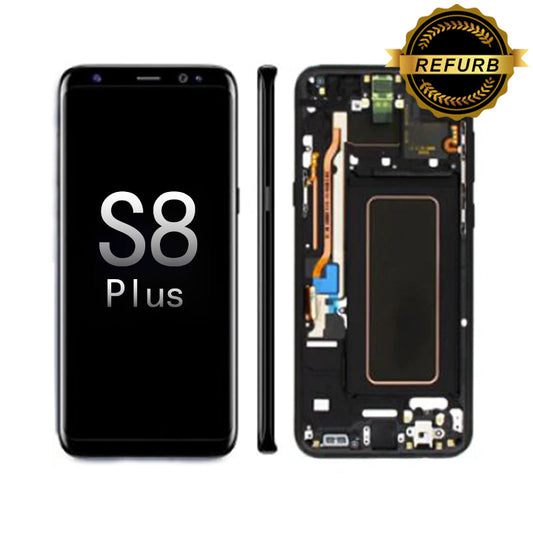 Refurbished Samsung Galaxy S8 Plus (G955) OLED  Screen and Digitizer Assembly - Black