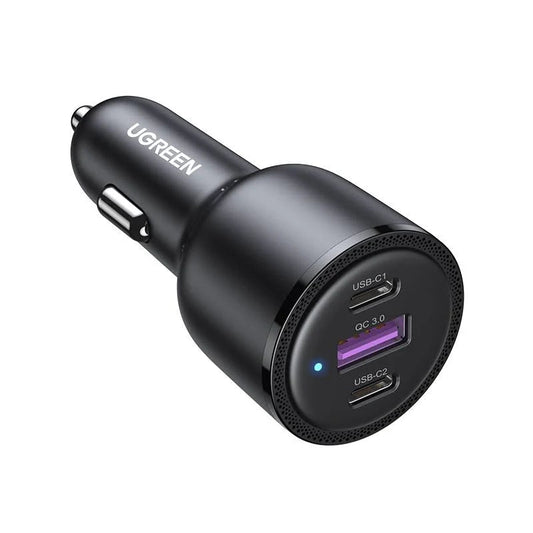 2*USB-C PD+USB-A  69W Fast Car Charger Ugreen